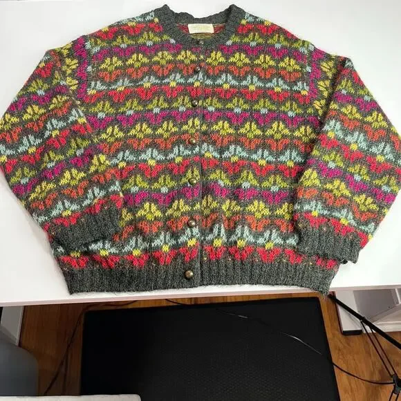 United Colors of Benetton Vintage Cardigan ASO Nadine Butler Hurley Twin Peaks S - Picture 9 of 16